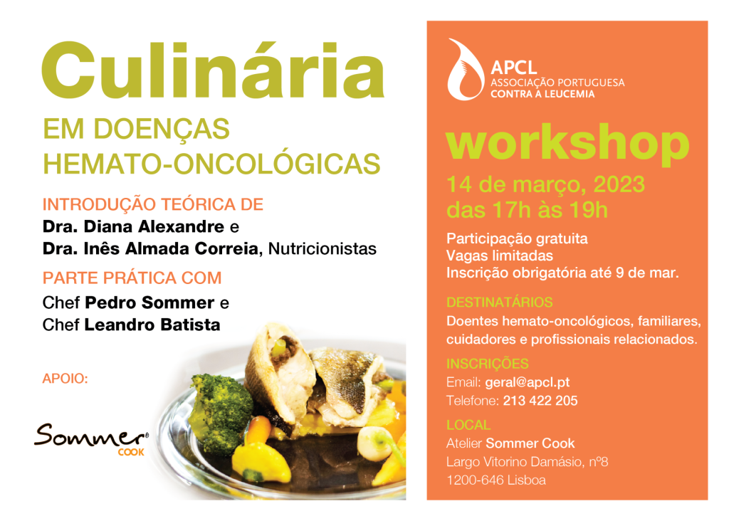 APCL - workshop sobre Culinária (Doenças Hemato-Oncológicas)