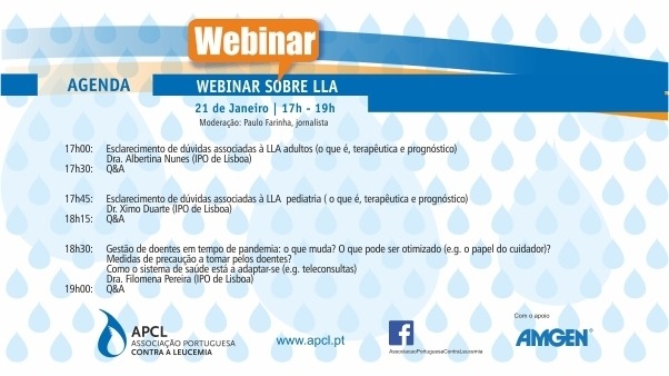 APCL - Webinar sobre Leucemia Linfoblástica Aguda (LLA)