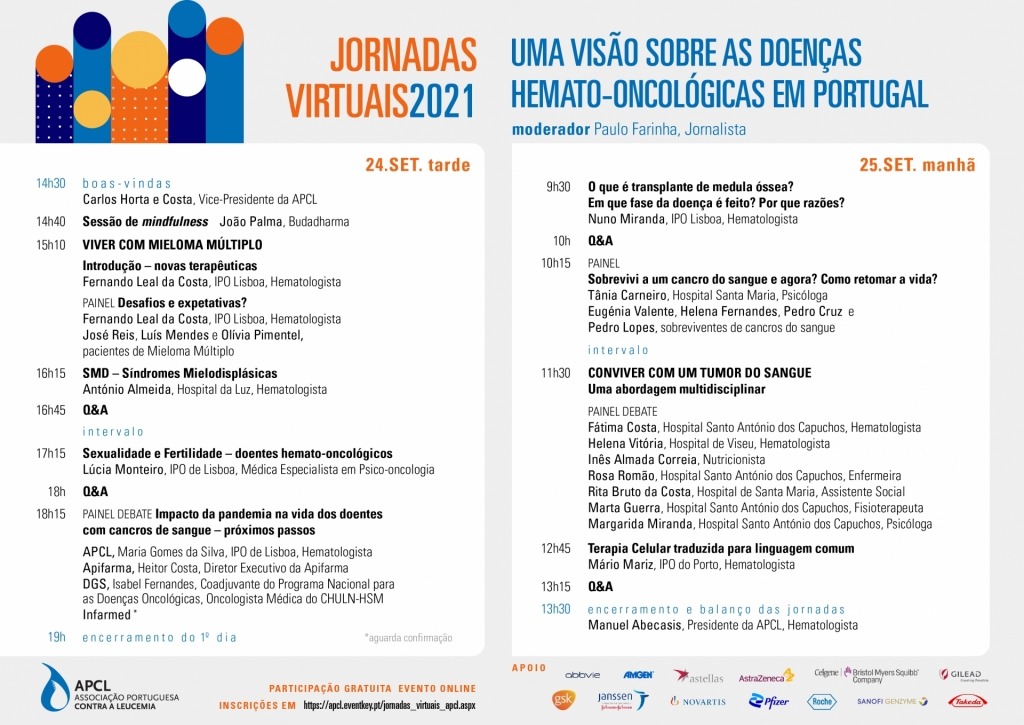 APCL - Jornadas Virtuais 2021 - Uma Visão sobre as doenças Hemato-Oncológicas em Portugal