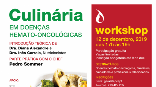 APCL - Workshop de Culinária Para doentes Hemato-oncológicos, Cuidadores e Profissionais de saúde relacionados